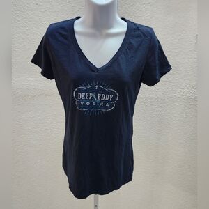 Women's Black V-Neck T-Shirt